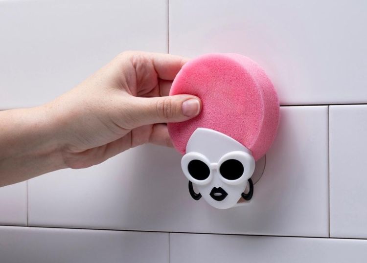 Peleg Design Dishco Girl sponshouder met spons (Wit) - Panache (Koksijde)