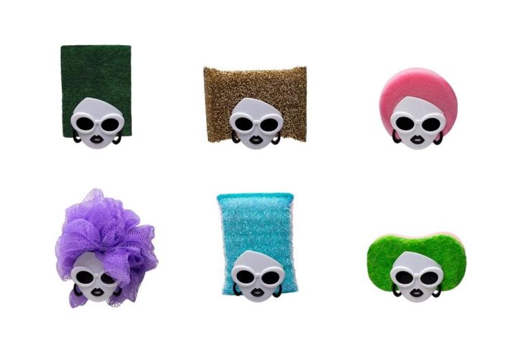 Peleg Design Dishco Girl sponshouder met spons (Wit) - Panache (Koksijde)