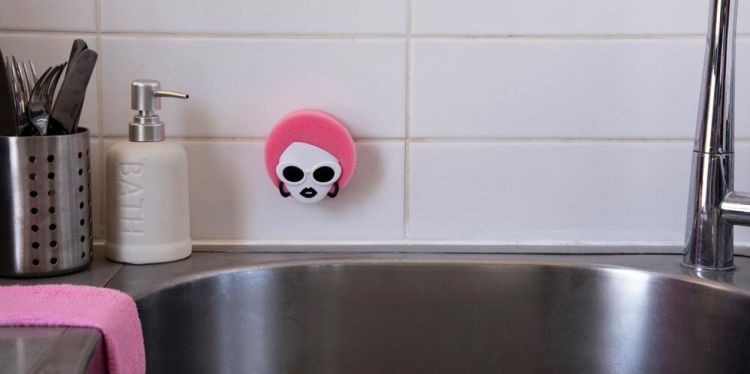 Peleg Design Dishco Girl sponshouder met spons (Wit) - Panache (Koksijde)