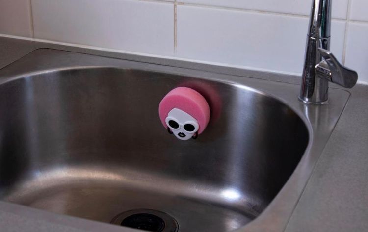 Peleg Design Dishco Girl sponshouder met spons (Wit) - Panache (Koksijde)