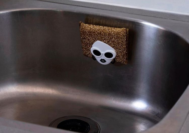 Peleg Design Dishco Girl sponshouder met spons (Wit) - Panache (Koksijde)