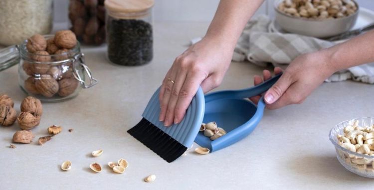 Peleg Design DustArch vuilblik en handborstel (Blauw) - Panache (Koksijde)