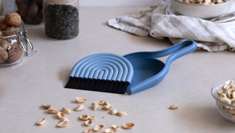 Peleg Design DustArch vuilblik en handborstel (Blauw) - Panache (Koksijde)