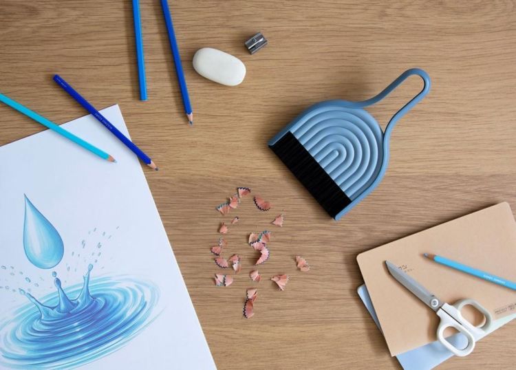 Peleg Design DustArch vuilblik en handborstel (Blauw) - Panache (Koksijde)