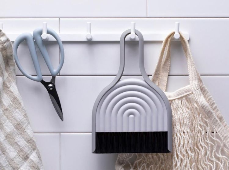 Peleg Design DustArch vuilblik en handborstel (Grijs) - Panache (Koksijde)