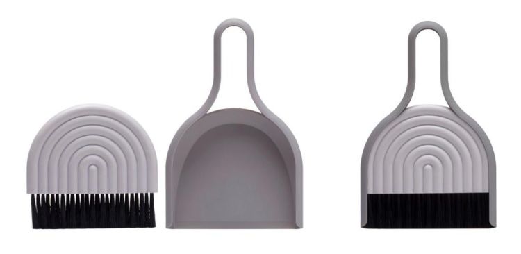 Peleg Design DustArch vuilblik en handborstel (Grijs) - Panache (Koksijde)
