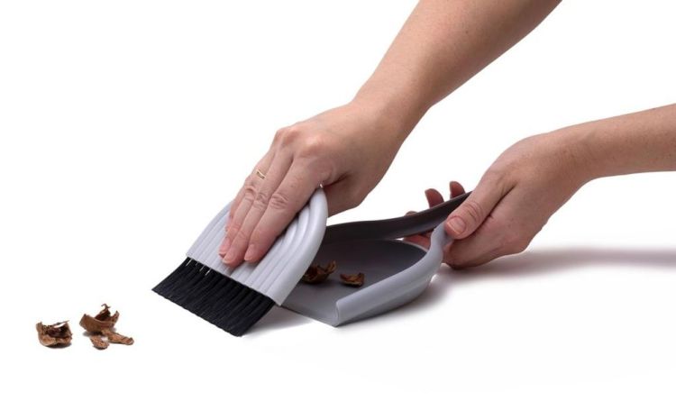 Peleg Design DustArch vuilblik en handborstel (Grijs) - Panache (Koksijde)