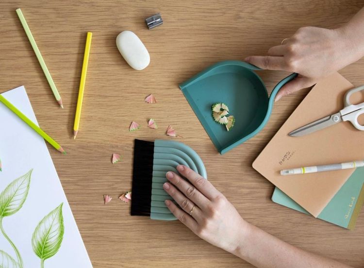 Peleg Design DustArch vuilblik en handborstel (Groen) - Panache (Koksijde)