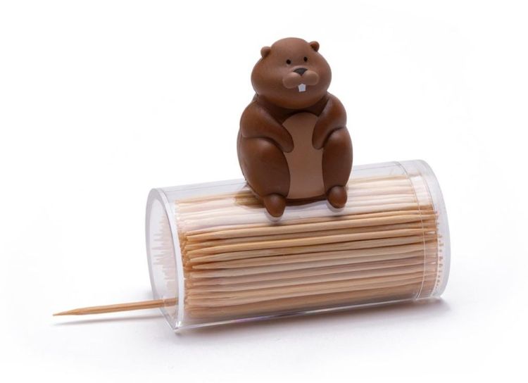 Peleg Design Distributeur de cure-dents Woody (Bruin) - Panache (Koksijde)