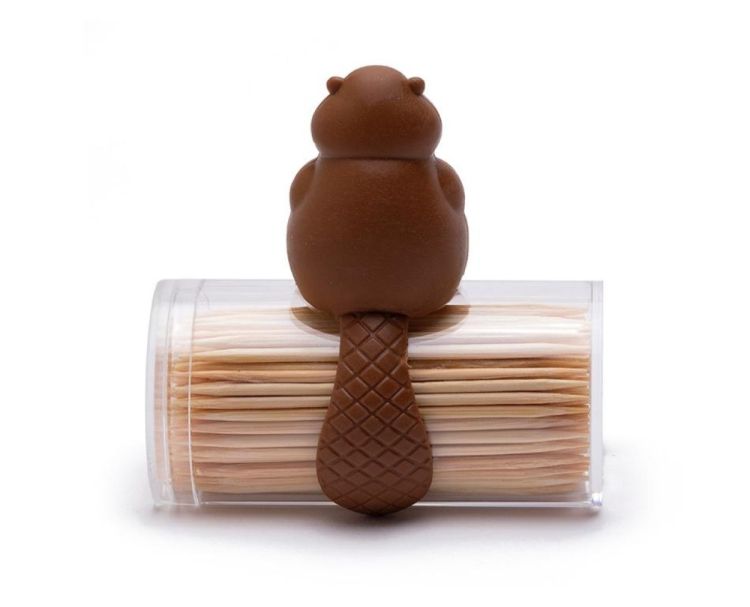 Peleg Design Distributeur de cure-dents Woody (Bruin) - Panache (Koksijde)