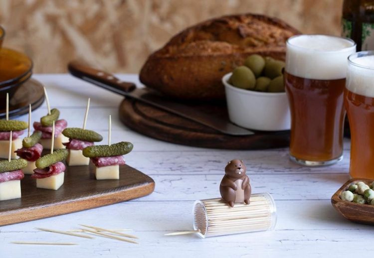 Peleg Design Distributeur de cure-dents Woody (Bruin) - Panache (Koksijde)