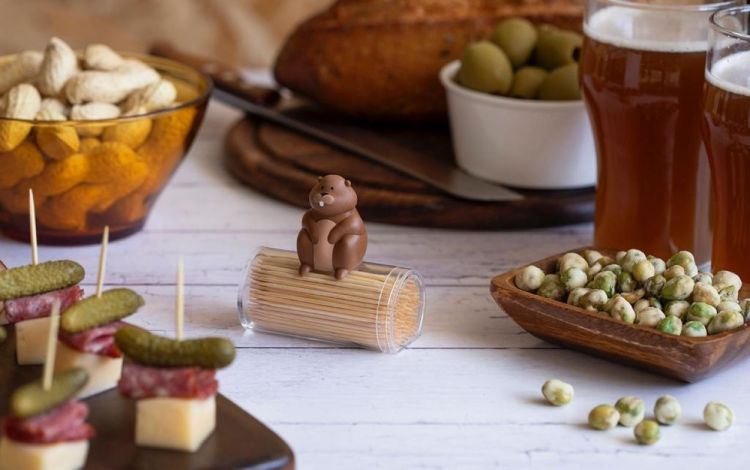 Peleg Design Distributeur de cure-dents Woody (Bruin) - Panache (Koksijde)