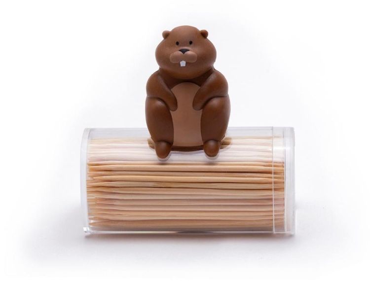 Peleg Design Distributeur de cure-dents Woody (Bruin) - Panache (Koksijde)