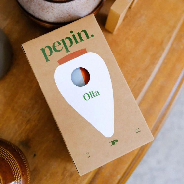 Pepin - Plant Care Olla - Rayé orange et bleu (Stripes) - Panache (Koksijde)