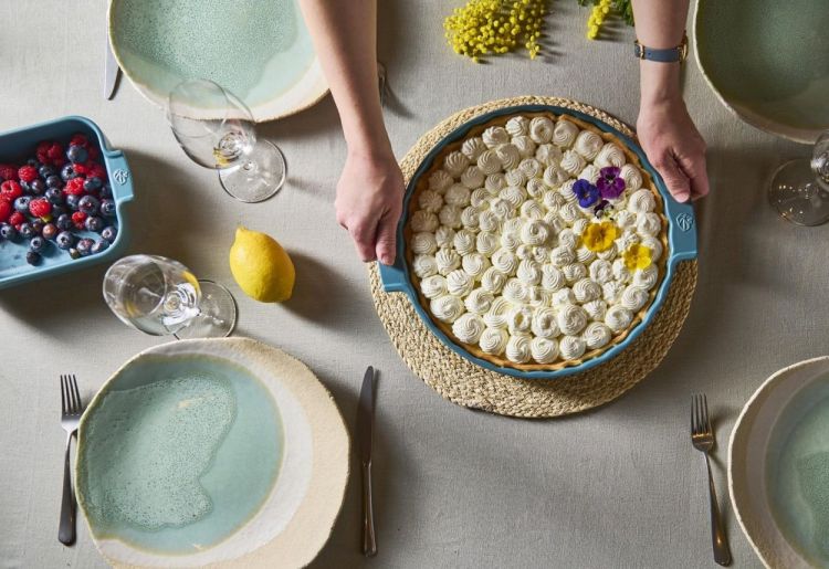 Peugeot Saveurs Moule à tarte Appolia 30cm (Bleu Celeste) - Panache (Koksijde)