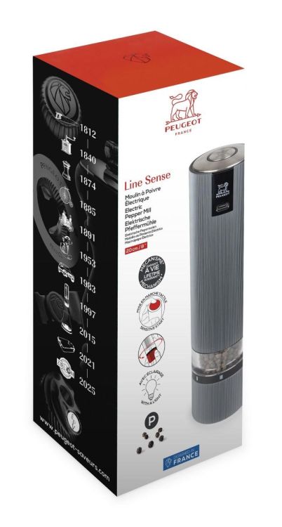 Peugeot Saveurs Line Sense Elektrische Pepermolen 20cm (Carbon) - Panache (Koksijde)