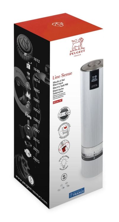 Peugeot Saveurs Line Sense Elektrische Zoutmolen 20cm Zirlion (Aluminium) - Panache (Koksijde)