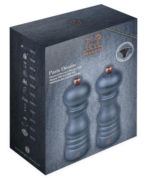 Peugeot Saveurs Paris Denim set peper- en zoutmolen (Denim) - Panache (Koksijde)