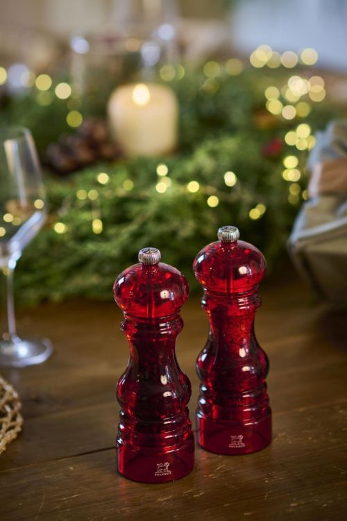 Peugeot Saveurs Podium set peper- en zoutmolen acryl (Rood) - Panache (Koksijde)