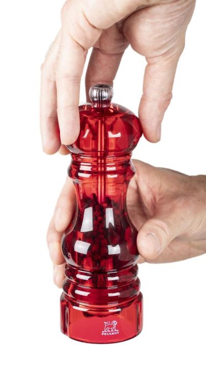 Peugeot Saveurs Podium set peper- en zoutmolen acryl (Rood) - Panache (Koksijde)