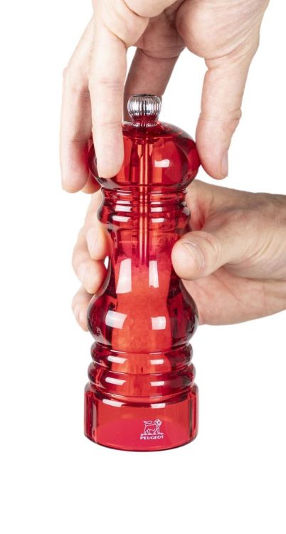 Peugeot Saveurs Podium set peper- en zoutmolen acryl (Rood) - Panache (Koksijde)