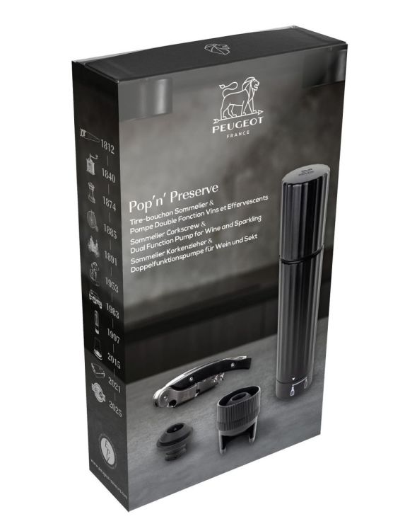Peugeot Saveurs Pop'n' Preserve Duo Champagne en wijn (Zwart) - Panache (Koksijde)