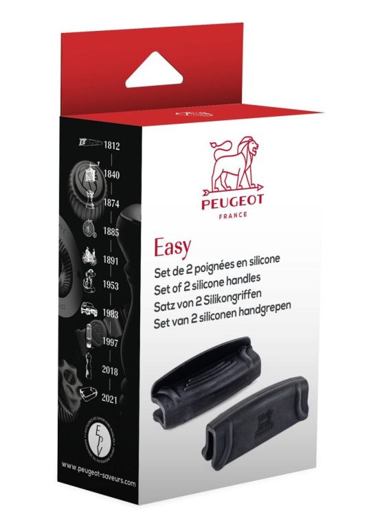 Peugeot Saveurs Set de 2 poignées Easy en silicone Appolia (Grijs) - Panache (Koksijde)