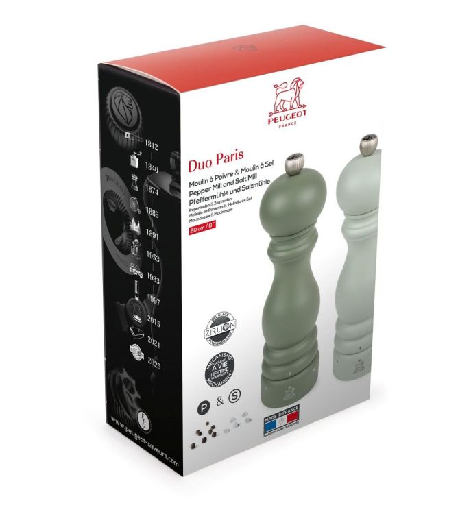 Peugeot Saveurs Set Paris u'Select peper- en zoutmolen 20cm (Vert Fougère & Vert Sauge) - Panache (Koksijde)