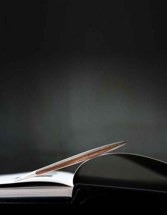 Pininfarina Cambiano - Ballpoint ink (Walnut - Polished chrome) - Panache (Koksijde)