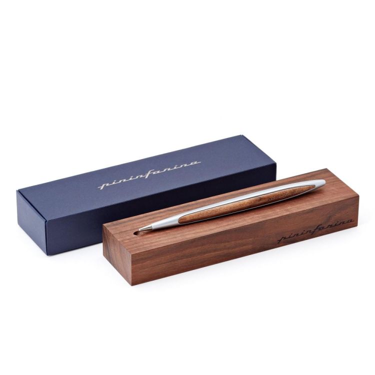 Pininfarina Cambiano - Ballpoint ink (Walnut - Polished chrome) - Panache (Koksijde)