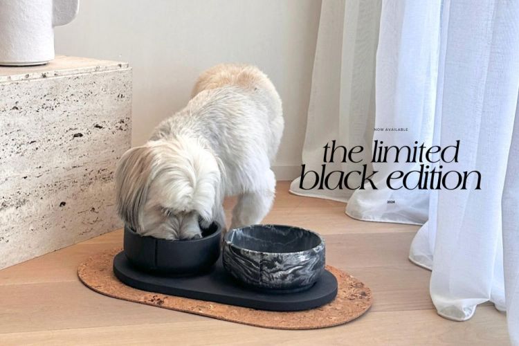 Pino Classic Feeder L (Black Marble) - Panache (Koksijde)