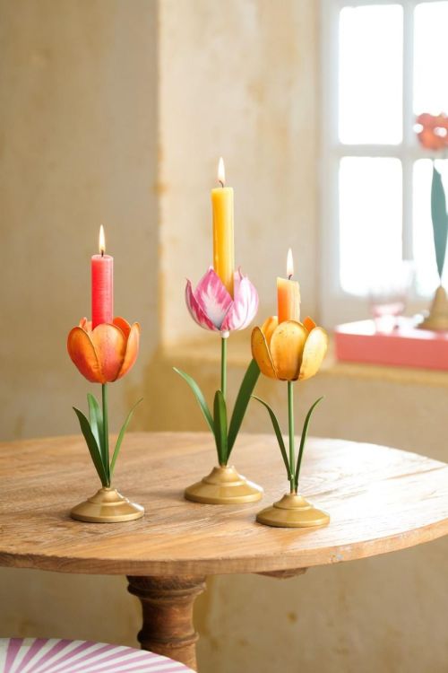 Pip Studio Kaarsenhouder Tulp 21cm (Yellow) - Panache (Koksijde)