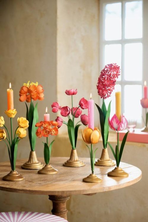 Pip Studio Metalen Bloemen 36cm (Pink) - Panache (Koksijde)