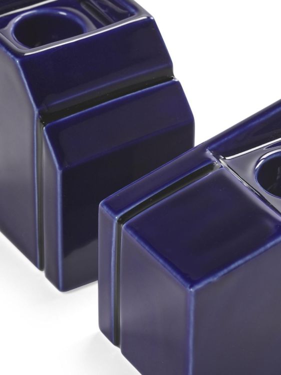 Plan C Set 2 kandelaars Blue - Silos (Blue) - Panache (Koksijde)