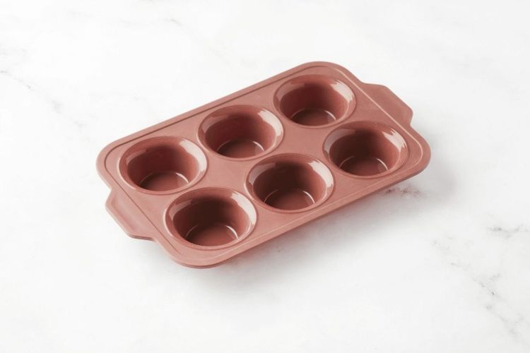 Point-Virgule Moule à 6 muffins en silicone (Vintage Maroon) - Panache (Koksijde)