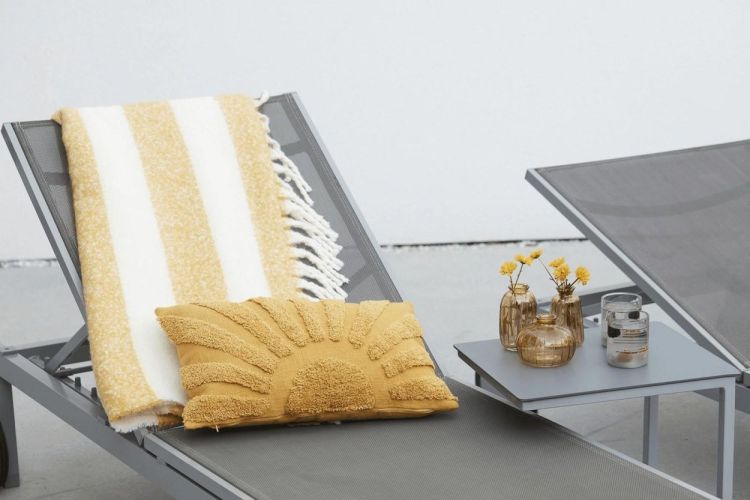 Point-Virgule Summer Plaid 170x130cm (Geel) - Panache (Koksijde)