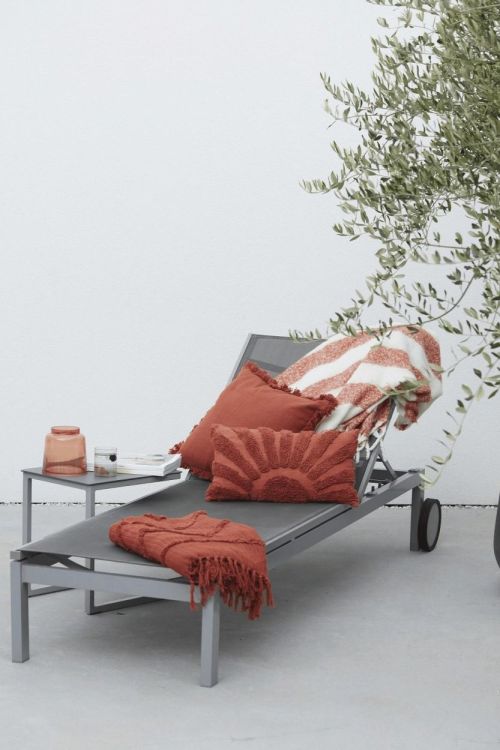 Point-Virgule Summer Plaid 170x130cm (Oranje) - Panache (Koksijde)