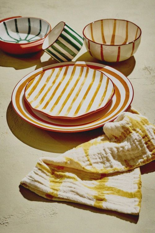 Pomax Assiette à dessert Mykonos Ø20,3cm (Geel) - Panache (Koksijde)