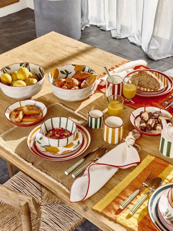 Pomax Assiette à dessert Mykonos Ø20,3cm (Geel) - Panache (Koksijde)