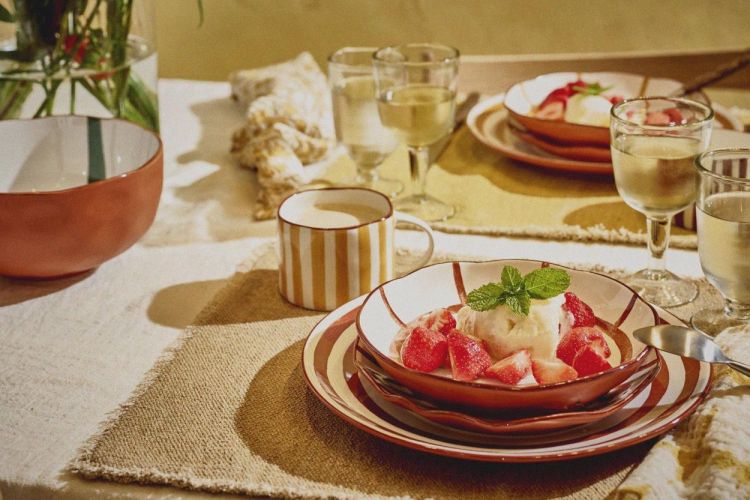 Pomax Diep bord Mykonos Ø20cm (Roest) - Panache (Koksijde)