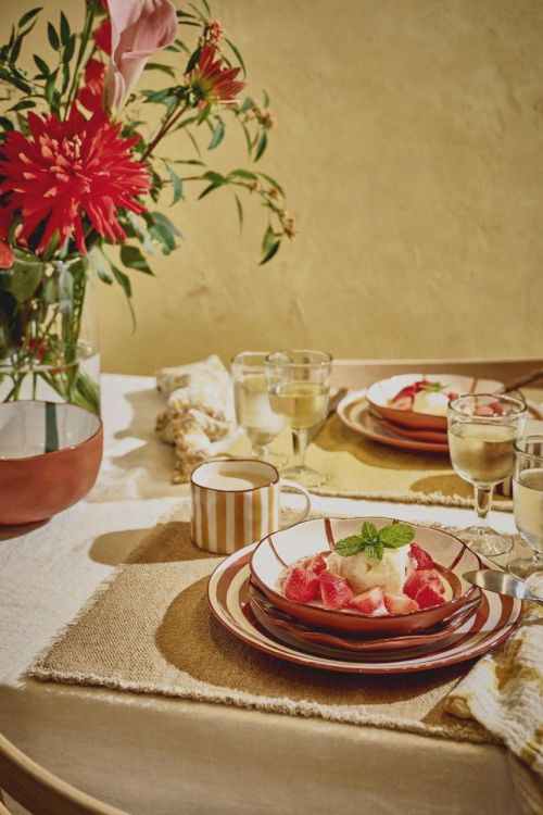 Pomax Diep bord Mykonos Ø20cm (Roest) - Panache (Koksijde)