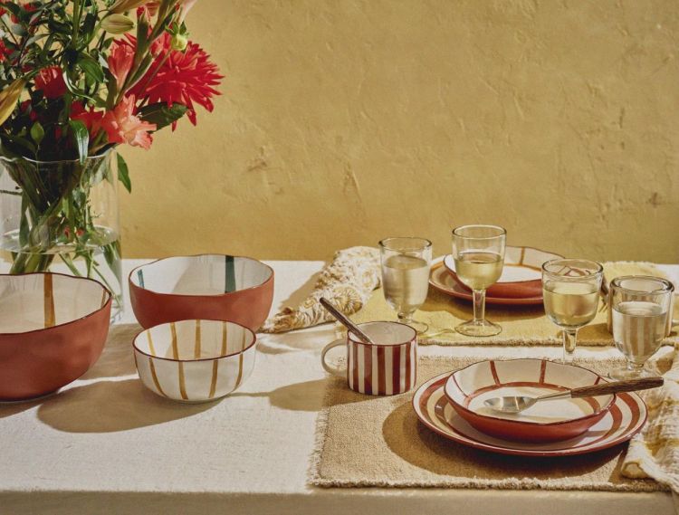 Pomax Dinerbord Mykonos Ø27cm (Roest) - Panache (Koksijde)