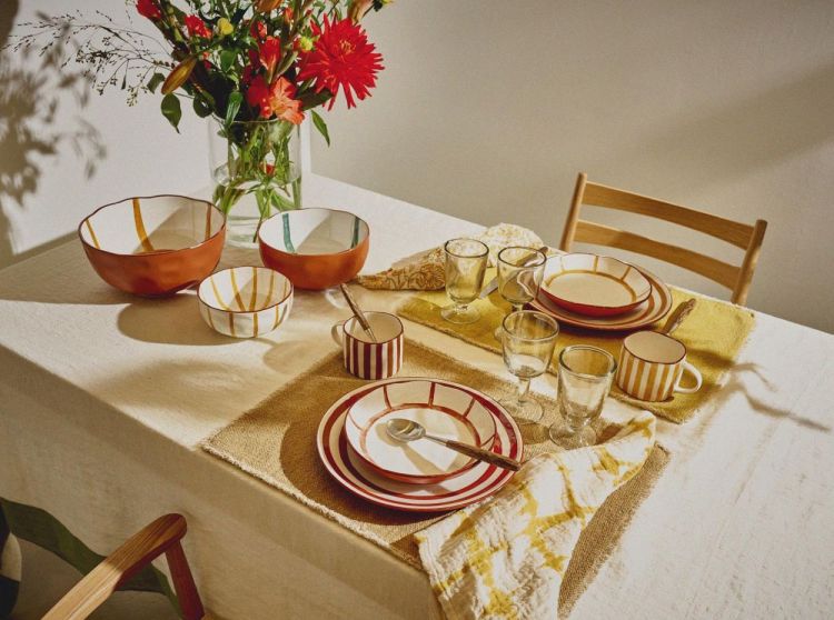 Pomax Dinerbord Mykonos Ø27cm (Roest) - Panache (Koksijde)