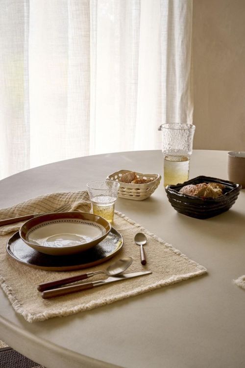 Pomax Servet katoen Frivole 45x45cm (gebroken wit) - Panache (Koksijde)