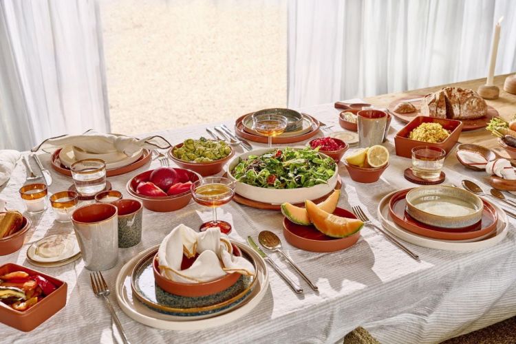 Pomax Servet linnen Carte Blanche 45x45cm (Geel) - Panache (Koksijde)