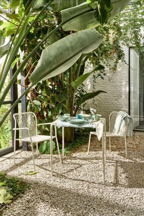 Pomax Servet linnen Carte Blanche 45x45cm (Grijsblauw) - Panache (Koksijde)