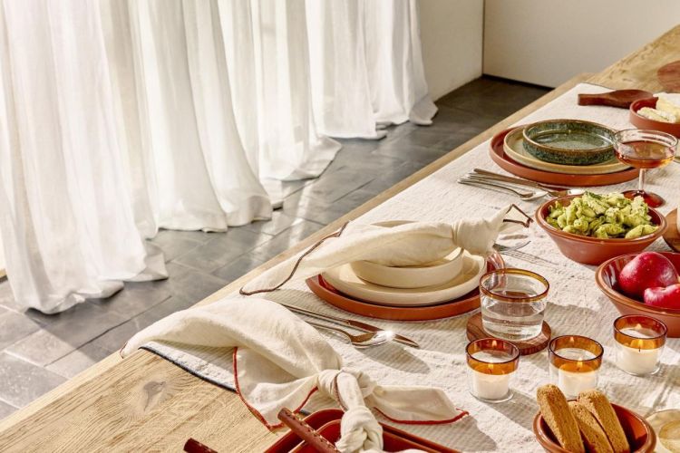 Pomax Serviette de table Carte Blanche 45x45cm (Oranje) - Panache (Koksijde)