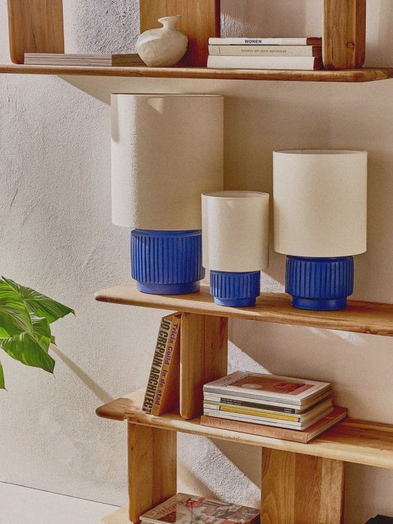 Pomax Tafellamp Cordoba 44cm (Blauw) - Panache (Koksijde)