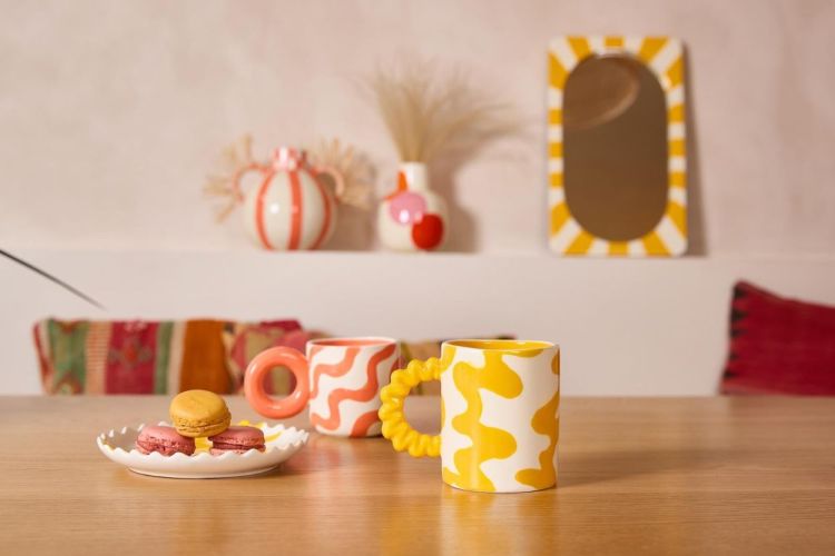 Que Rico Mug Daniela - Líneas Locas (Yellow) - Panache (Koksijde)