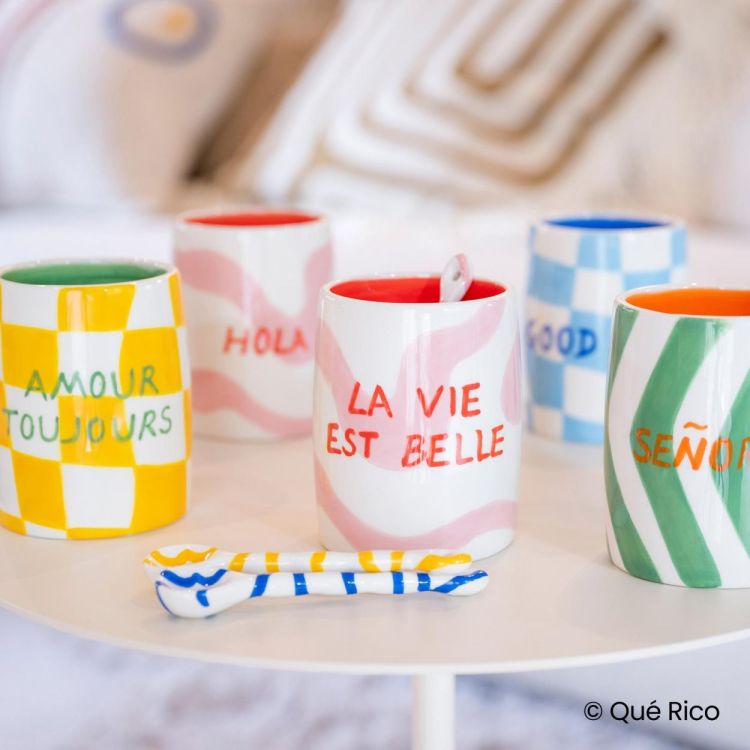 Que Rico Tumbler Elias - Good Vibes (Blauw) - Panache (Koksijde)